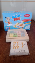 Wooden MathTime for Kids - Educational Math Card Game the24kgal