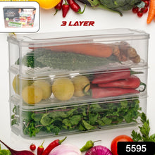 3 Fridge Storage Container, Fridge Organizer with Lid Stackable Fridge Storage Containers Plastic Freezer Storage Containers for Fish, Meat, Vegetables, Fruits, Pack of 3pcs, 1500ML Approx the24kgal
