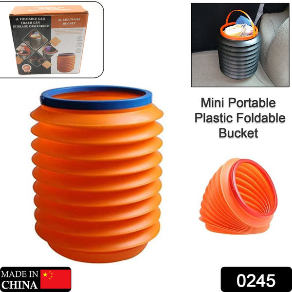 Foldable Storage Bucket , Water Container & Dustbin Multiuse Bucket For Home , Car & Kitchen Use Bucket the24kgal