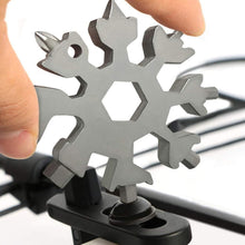 Durable & Portable 18 in 1 Snowflake Multi-Tool, Snowflake Bottle Opener Flat Phillips Screwdriver Kit Wrench the24kgal