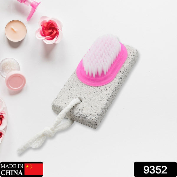 Hand and Foot Brush with pumice stone to Remove Dead Skin & Callus Stone Foot Scrubber Pedicure Brush For Dead Skin the24kgal