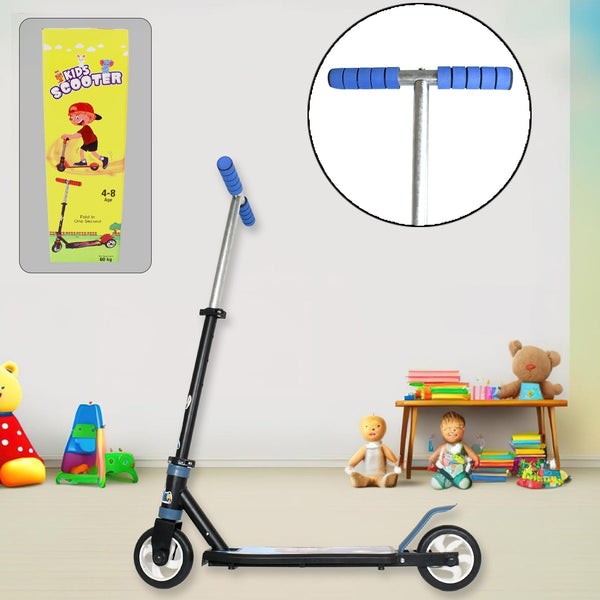 Foldable Kids Ride-On Scooter – 2-Wheel, Height Adjustable (4-8 yrs, Multicolor) the24kgal