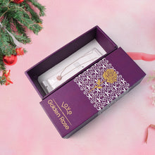 Golden Rose & Necklace Set Perfect Gift Set the24kgal