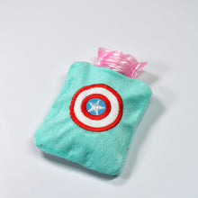 Captain America Print Small Hot Water Bag with Cover for Pain Relief the24kgal