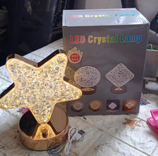 Star Crystal Diamond Touch Lamp – USB Rechargeable, 3-Way Dimmable the24kgal