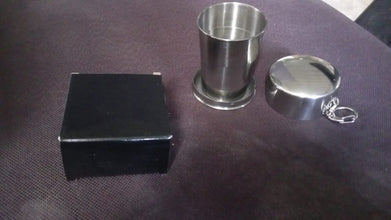 2 in 1 Camping Folding Cup with Keychain (1 Pc) the24kgal