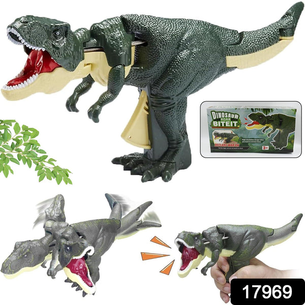 Dinosaur Roaring Toys Trigger, Dinosaurs Toys with Dinosaur Sound Lighting Model Vibrating Head Moving (3 + Years / 1 Pc) the24kgal