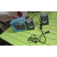 RGB Desktop Speakers, Plug, and Play USB Powered Speaker (2 Pc Set) the24kgal