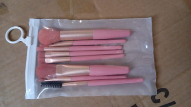 8-Piece Mini Makeup Brush Kit – Portable Premium Synthetic Set with Case (Mix Colors) the24kgal