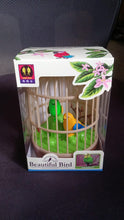 Sound Activated Chirping Bird in Hanging Cage, Beautiful Pinjra Bird Toy (1 Pc / Battery Not Operated) the24kgal