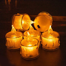 12 Pcs Flameless and Smokeless Decorative Acrylic Candles Transparent Led Tea Light Candle for Gifting, House, Diwali, Christmas, Festival, Events Decor Candles the24kgal