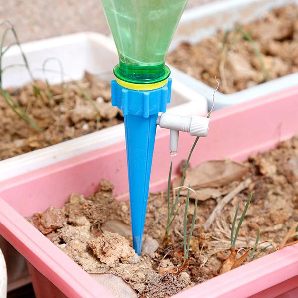 Plant Watering Spikes self Watering Spikes Water dripper for Plants, Adjustable Plant Watering Devices with Slow Release Control Valve Switch the24kgal