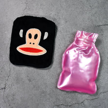 Black Monkey Small Hot Water Bag with Cover for Pain Relief the24kgal