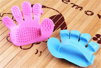 Rubber Pet Cleaning Massaging Grooming Glove Brush the24kgal
