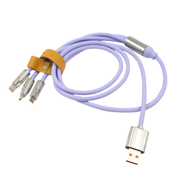 3 in 1 Multi Super Fast Charging Cable (1 Pc) the24kgal