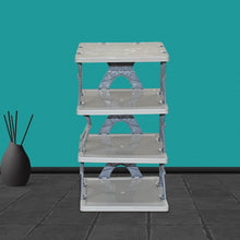 Foldable Shoe Rack (1 Pc, 4 Layers): Space-Saving, Entryway Storage the24kgal