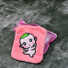 Pink Cartoon Small Hot Water Bag with Cover for Pain Relief the24kgal