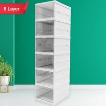 6-Layer Stackable Foldable Storage Organizer Cart for Clothes, Kitchen, Closet & Bathroom the24kgal