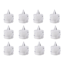 12 Pcs Flameless and Smokeless Decorative Acrylic Candles Transparent Led Tea Light Candle for Gifting, House, Diwali, Christmas, Festival, Events Decor Candles the24kgal