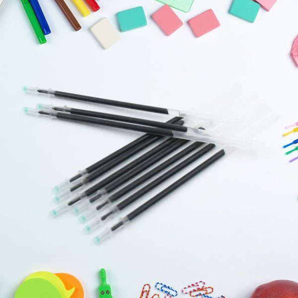 Black Pen Refill All Round Ball Pen Refill Smooth Writing Pen Refill all Pen Suitable (10 Pcs Set) the24kgal