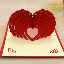 3D -Up Greeting Card (1 Pc): Birthday, Love, Christmas the24kgal