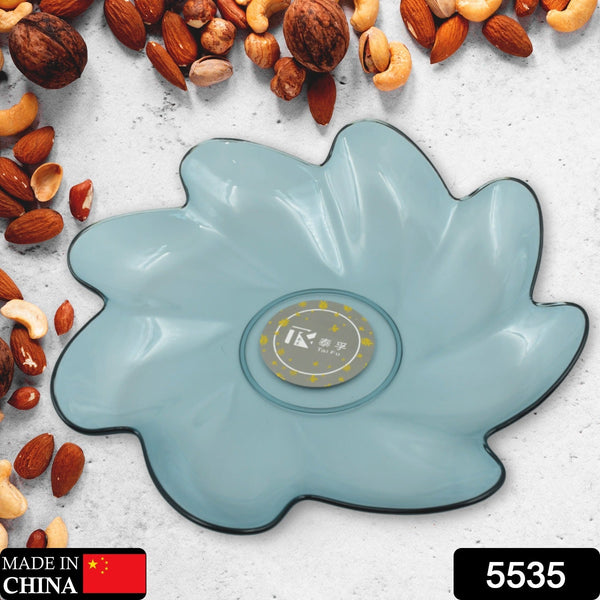 Flower Shape Kids Plastic Plate - Multipurpose for Dinner, Snacks & Party Supplies (1pc) the24kgal