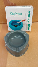 Oblivion Durable Plastic Ashtray with Wide Bowl and Triple Cigarette Holder Slots (1 pc) the24kgal