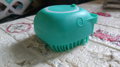 Silicone Massage Bath Body Brush Soft Bristle With Shampoo Dispenser the24kgal