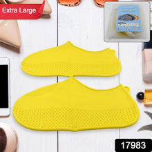 Non-Slip Silicone Rain Reusable Anti skid Waterproof Fordable Boot Shoe Cover (Extra Large Size (XL)/ 1 Pair / Mix Color) the24kgal