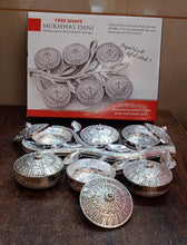 Tree Shape 6 Compartment Mukhwas Dani Serving Tray For Home & Kitchen Use the24kgal