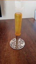 High Grade Stainless Steel Potato Masher Paubhaji / Pav Bhaji Masher with Wooden handle (1 Pc) the24kgal