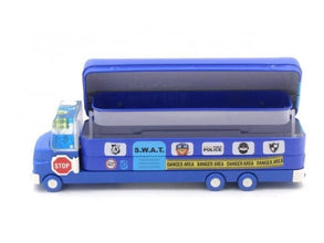Double Decker Magic Truck Compass Multi Level Metal Truck Compass Pencil Case with Movable Wheels & Sharpener (Mix Design) the24kgal