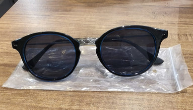 Blue UV Protected Round Sunglasses, classic Sunglasses for Men & Women, Lightweight the24kgal