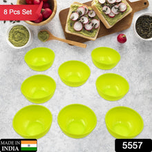 Multipurpose Small Round Plastic Bowl / Katori, Microwave Safe Reusable Lightweight Bowl, Dishwasher Safe Chutney Bowl (8 Pcs Set) the24kgal
