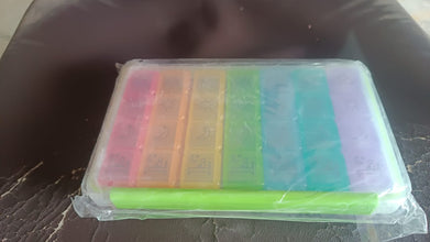 28 Grids Weekly Pill Organizer Box the24kgal