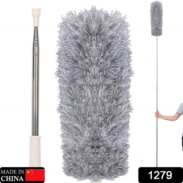 Microfiber Dusters for Cleaning, Telescoping Feather Duster with 100 inches Extendable Handle Pole, Dusting Cleaning Tools for Cleaning High Ceiling, Ceiling Fan, Blinds, Cobwebs, Furniture, Cars the24kgal
