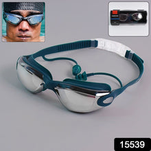 Professional Anti-Fog UV Protection Swimming Goggles with Mirrored Lenses and Earplugs the24kgal
