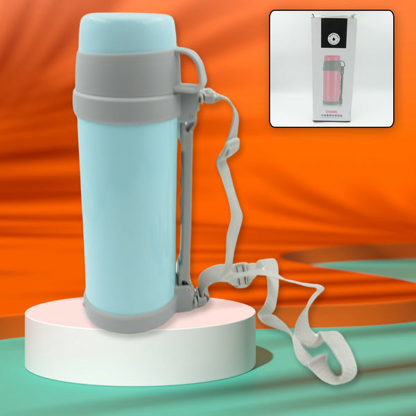 Stainless Steel Vacuum Insulated Thermos - 1200ml Double-Wall Travel Bottle for Hot & Cold Beverages the24kgal