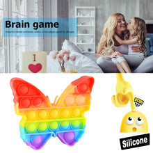 Fidget Toy Push  Bubble Fidget Sensory Toy for Kids and Adults Fidget per Stress Reliever Sensory Fidget pers (Butterfly & Car Shape / 1 Pc) the24kgal
