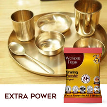 Shining Powder, Cleans and Polishes Copper, Brass, Silver, Aluminum, Iron, and Steel, Removes Tarnish and Oxidation (200 GM) the24kgal