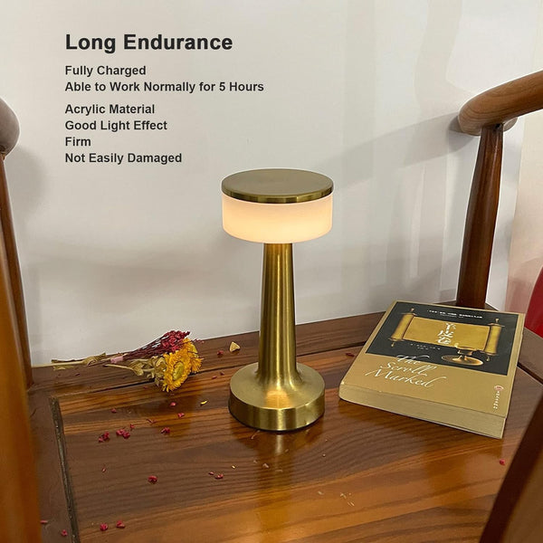 Touch LED Lamp – USB, 3 Colors, 3 Brightness Levels (1 Pc, Metal) the24kgal