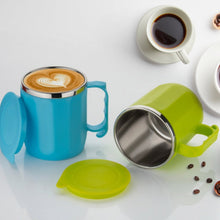 250ML Stainless Steel Mug: Insulated, Leakproof Lid, Hot/Cold Drinks (Mix Color) the24kgal
