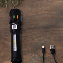 Led Torch High Lumens Fast Charging Flashlight / Torch with Far & Near Zoom (1 Pc) the24kgal