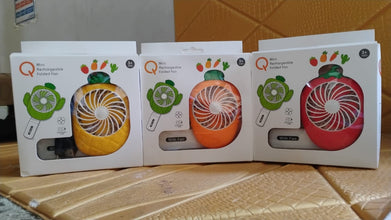 Rechargeable Handheld Mini Fan (Battery Not Included / Mix Colour) the24kgal
