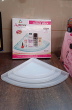 Bathroom Plastic Corner Shelf Rack Set for Wall Number of Shelves (3 Pcs Set) the24kgal