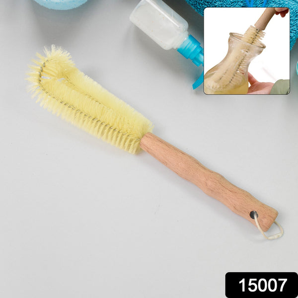 13 inch Bottle Brush, Bristle Brush with  Wood Handle, Washing Brush with Wooden Handle, Kitchen Cleaning Tool, Brushes for Dish, Tumbler, Teapot, Cup, Pan the24kgal
