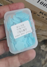 Mini Portable Travel Soap Paper Sheets Flower Shape (100 Pcs Set Approx / Mix Color) the24kgal