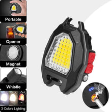 Triangular Camping Flashlight with Lighter – 6 Modes, 3 Colors, Waterproof, Magnetic Keychain the24kgal