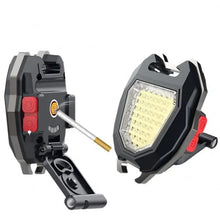 Triangular Camping Flashlight with Lighter – 6 Modes, 3 Colors, Waterproof, Magnetic Keychain the24kgal