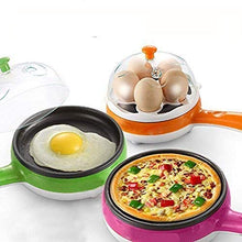 Multi functional Electric 2 in 1 Egg Frying Pan with Egg Boiler Machine Measuring Cup with Handle the24kgal